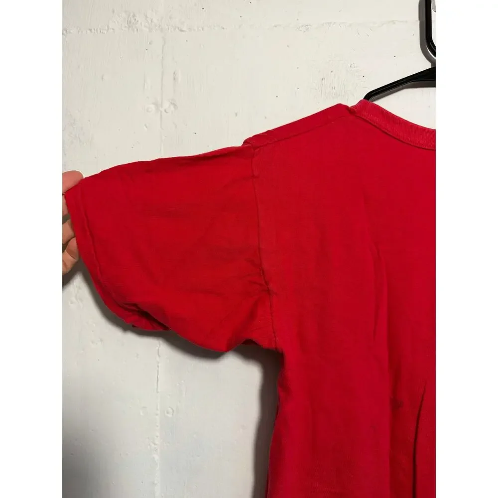 Vintage Started Single Stitch MEGADETH T Shirt Red Small Adult - Picture 2 of 13